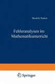 Fehleranalysen im Mathematikunterricht (eBook, PDF)