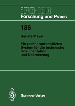 Ein rechnerunterstütztes System für die technische Dokumentation und Übersetzung (eBook, PDF) - Mayer, Renate