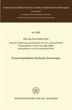 Cover Einsatzmöglichkeiten fluidischer Steuerungen (eBook, PDF)