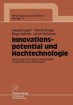 Innovationspotential und Hochtechnologie (eBook, PDF) - Legler, Harald; Grupp, Hariolf; Gehrke, Birgit; Schasse, Ulrich