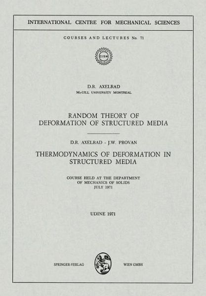 Random Theory of Deformation of Structured Media. Thermodynamics of Deformation in Structured Media (eBook, PDF)