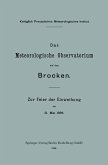 Das Meteorologische Observatorium auf dem Brocken (eBook, PDF)