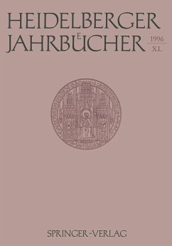 Cover Heidelberger Jahrbücher (eBook, PDF)