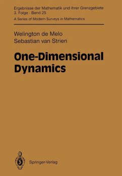 One-Dimensional Dynamics (eBook, PDF) - Melo, Welington De; Strien, Sebastian Van