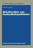 Akkulturation von Auslandsakquisitionen (eBook, PDF)