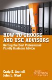 How to Choose and Use Advisors (eBook, PDF)