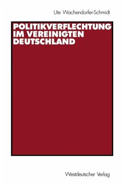 Cover Politikverflechtung im vereinigten Deutschland (eBook, PDF)