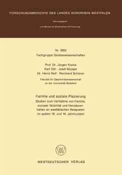 Familie und soziale Plazierung (eBook, PDF) - Kocka, Jürgen