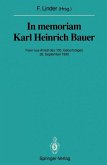 In memoriam Karl Heinrich Bauer (eBook, PDF)