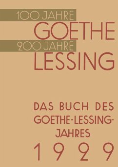 Cover Das Buch des Goethe-Lessing-Jahres 1929 (eBook, PDF)