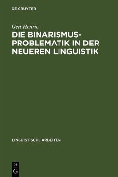 Cover Die Binarismus-Problematik in der neueren Linguistik (eBook, PDF)