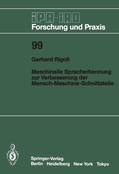 Maschinelle Spracherkennung zur Verbesserung der Mensch-Maschine-Schnittstelle (eBook, PDF)