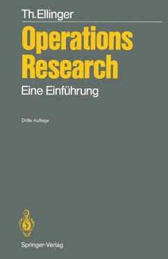 Operations Research (eBook, PDF) - Ellinger, Theodor