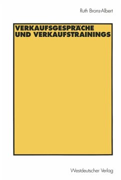 Verkaufsgespräche und Verkaufstrainings (eBook, PDF) - Brons-Albert, Ruth