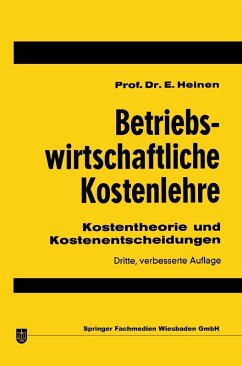 Betriebswirtschaftliche Kostenlehre (eBook, PDF) - Heinen, Edmund