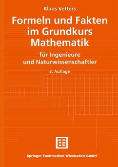 Formeln und Fakten im Grundkurs Mathematik (eBook, PDF) - Vetters, Klaus