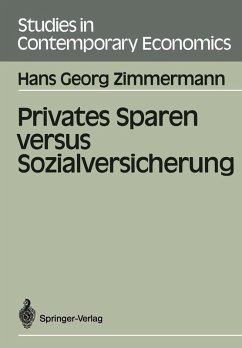 Privates Sparen versus Sozialversicherung (eBook, PDF) - Zimmermann, Hans G.