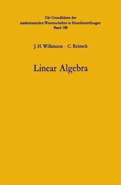 Linear Algebra (eBook, PDF) - Wilkinson, John Henry; Bauer, Friedrich Ludwig; Reinsch, C.