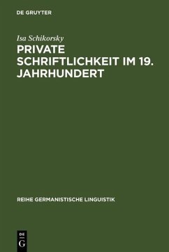 Cover Private Schriftlichkeit im 19. Jahrhundert (eBook, PDF)
