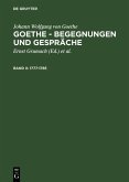Goethe, Johann Wolfgang von: Goethe - Begegnungen und Gespräche 1777-1785 (eBook, PDF)