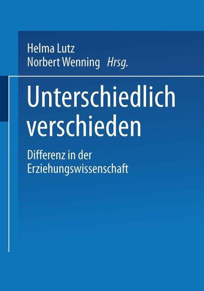 Unterschiedlich verschieden (eBook, PDF) Unterschiedlich verschieden (eBook, PDF)