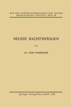 Neuere Rachitisfragen (eBook, PDF) - Wimberger, Hans