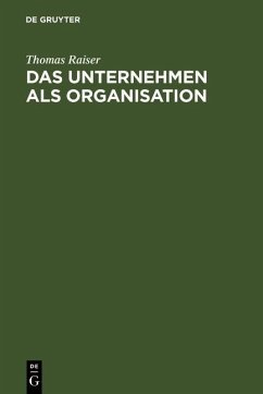 Cover Das Unternehmen als Organisation (eBook, PDF)