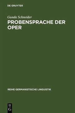 Cover Probensprache der Oper (eBook, PDF)