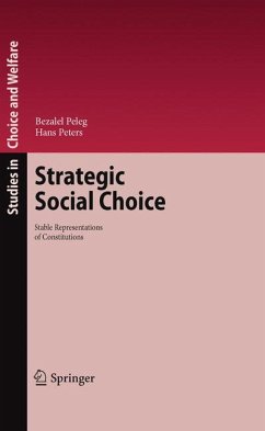 Strategic Social Choice (eBook, PDF) - Peleg, Bezalel; Peters, Hans