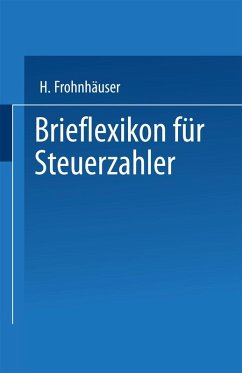 Brieflexikon für Steuerzahler (eBook, PDF) - Frohnhäuser, Hermann