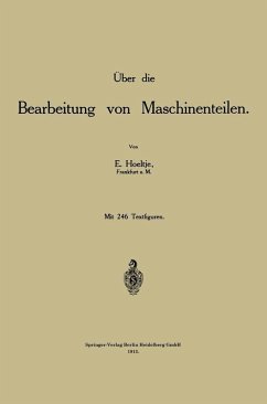 Cover Über die Bearbeitung von Maschinenteilen (eBook, PDF)