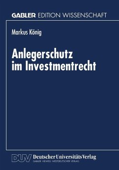 Anlegerschutz im Investmentrecht (eBook, PDF)