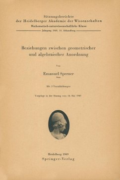 Cover Beziehungen zwischen geometrischer und algebraischer Anordnung (eBook, PDF)
