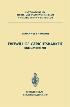 Cover Freiwillige Gerichtsbarkeit und Notarrecht (eBook, PDF)