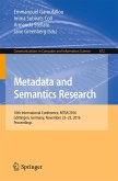 Metadata and Semantics Research (eBook, PDF)