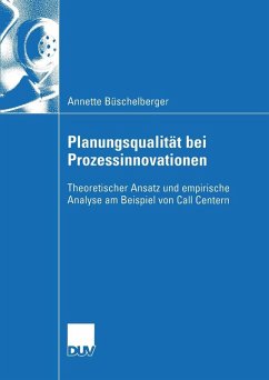 Cover Planungsqualität bei Prozessinnovationen (eBook, PDF)
