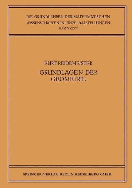 Vorlesungen über Grundlagen der Geometrie (eBook, PDF) Vorlesungen über Grundlagen der Geometrie (eBook, PDF)