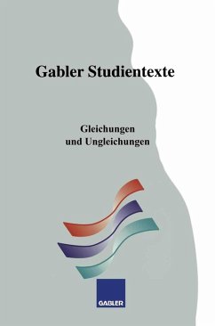 Gleichungen und Ungleichungen (eBook, PDF) - Pfeiffer, Reinhold; Borgwadt, Heidemarie