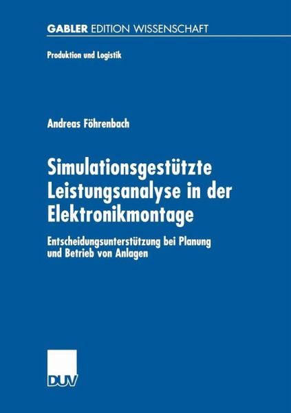 Simulationsgestützte Leistungsanalyse in der Elektronikmontage (eBook, PDF)