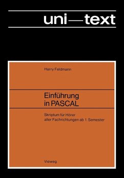 Einführung in PASCAL (eBook, PDF) - Feldmann, Harry