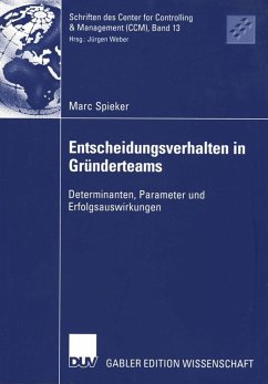 Cover Entscheidungsverhalten in Gründerteams (eBook, PDF)