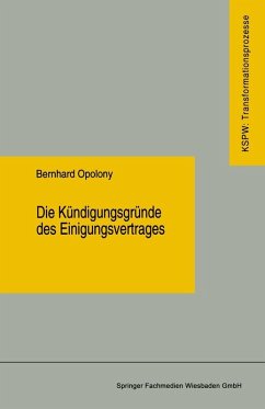Cover Die Kündigungsgründe des Einigungsvertrages (eBook, PDF)