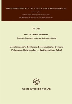 Metallorganische Synthesen heterocyclischer Systeme (eBook, PDF) - Kauffmann, Thomas