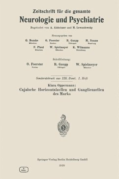 Cover Cajalsche Horizontalzellen und Ganglienzellen des Marks (eBook, PDF)