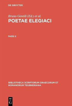 Poetae elegiaci (eBook, PDF)