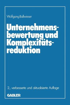 Cover Unternehmensbewertung und Komplexitätsreduktion (eBook, PDF)