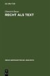 Recht als Text (eBook, PDF) - Bild 1
