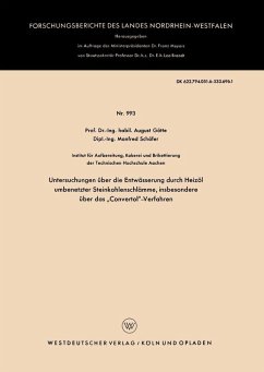 Cover Untersuchungen über die Entwässerung durch Heizöl umbenetzter Steinkohlenschlämme, insbesondere über das 