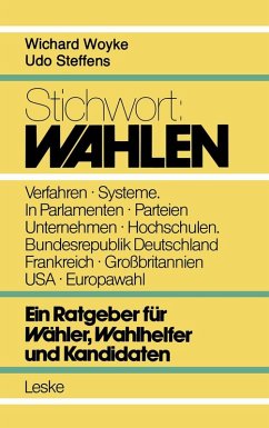 Stichwort: Wahlen (eBook, PDF) - Woyke, Wichard