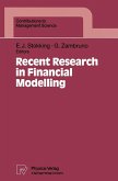 Recent Research in Financial Modelling (eBook, PDF)